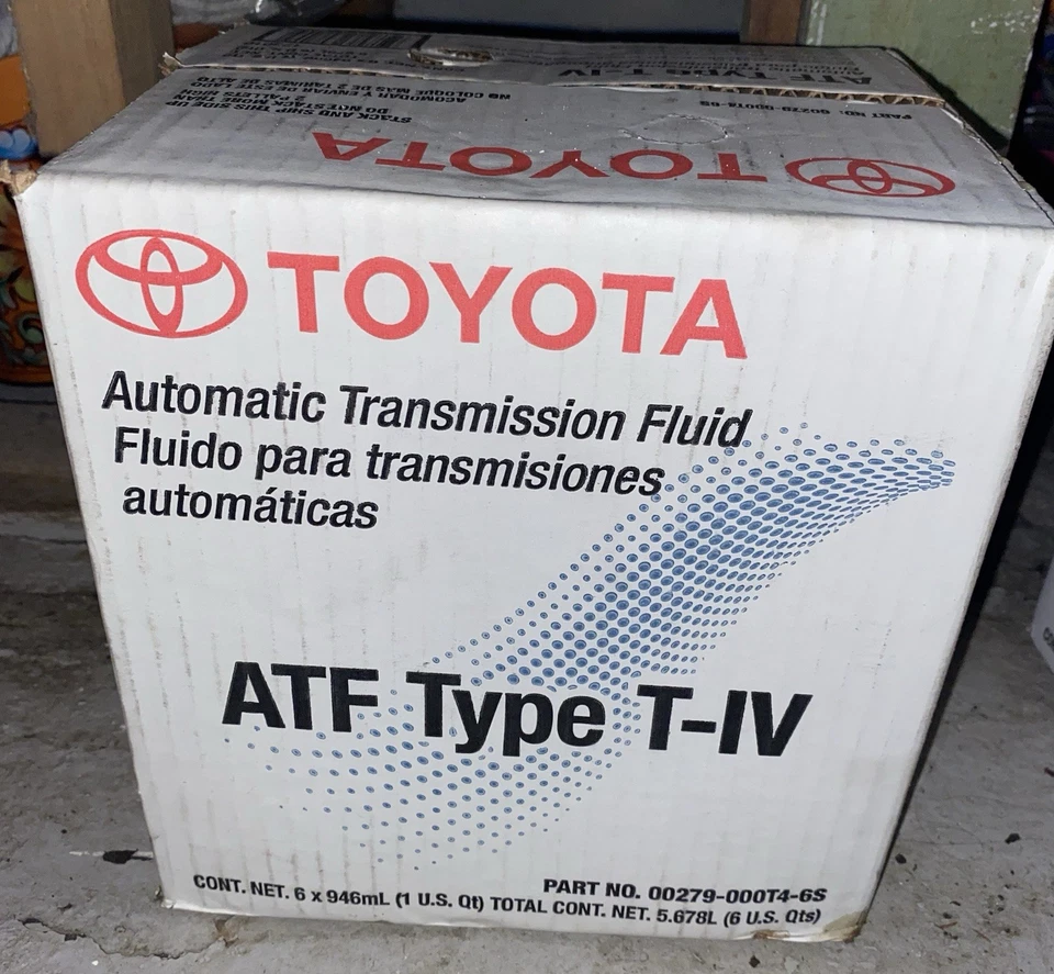 Toyota OEM tipo T-IV ATF fluido 6QT estojo de 6 00279-000T4-6S - Imagem 1 de 1