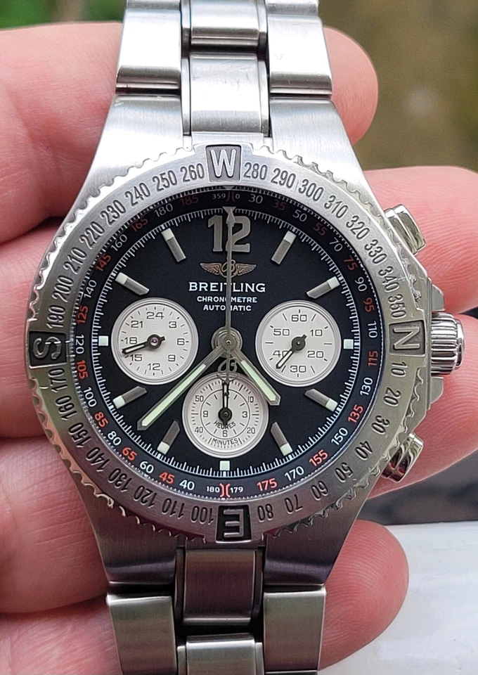 RARE BREITLING HERCULES REF A39363 CHRONOGRAPH CHRONOMETER AUTOMATIC 45MM - Image 1 of 4
