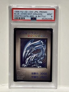 1998 Blue Eyes White Dragon Promo YuGiOh Card Japanese Vintage Rare - PSA 9 Mint - Picture 1 of 2