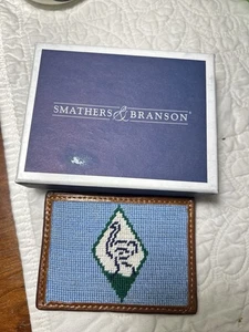 Smathers & Branson Strauß Nadelspitze Karten Geldbörse Lederbesatz Neu im Karton Geschenkqualität - Bild 1 von 4