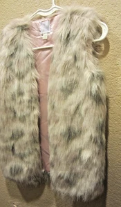 Est. 1989 Place SHAGGY Faux Fur Open Front Vest Girls Size XL (14) - Picture 1 of 14