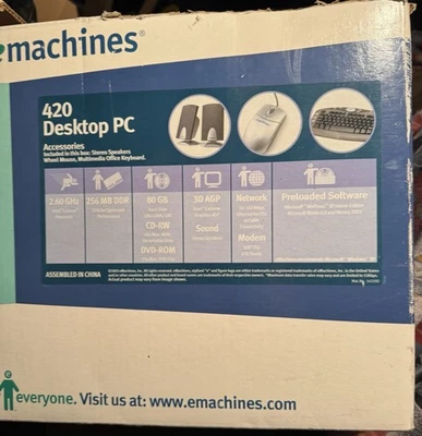 Emachine 420 Desktop PC - Image 1 of 4
