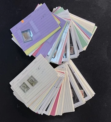 Colección de estampillas de Tailandia en tarjetas de distribuidor $331 valor de catálogo ZAYIX 0825CB14548 Foto 1 de 4