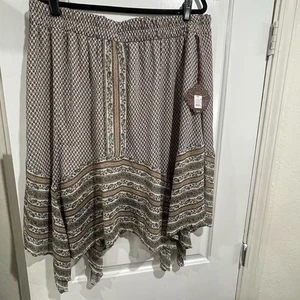 Knox Rose Gr. XXL Rock gerafft braun Taschen gefüttert Gummibund - Bild 1 von 4