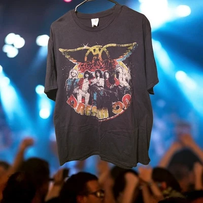 Vintage Aerosmith Dream On Band Tee XL Rock & Roll Music Concert Festival  - Image 1 of 4