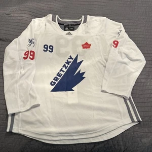 Adidas Wayne Gretzky #99 maglia hockey taglia 50 squadra Canada Wally omaggio rara - Foto 1 di 10