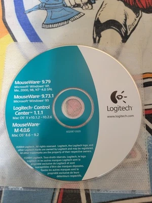 Logitech MouseWare CD 9.79 9.73.1 Control Center Software 2004 Windows Mac - Image 1 of 3