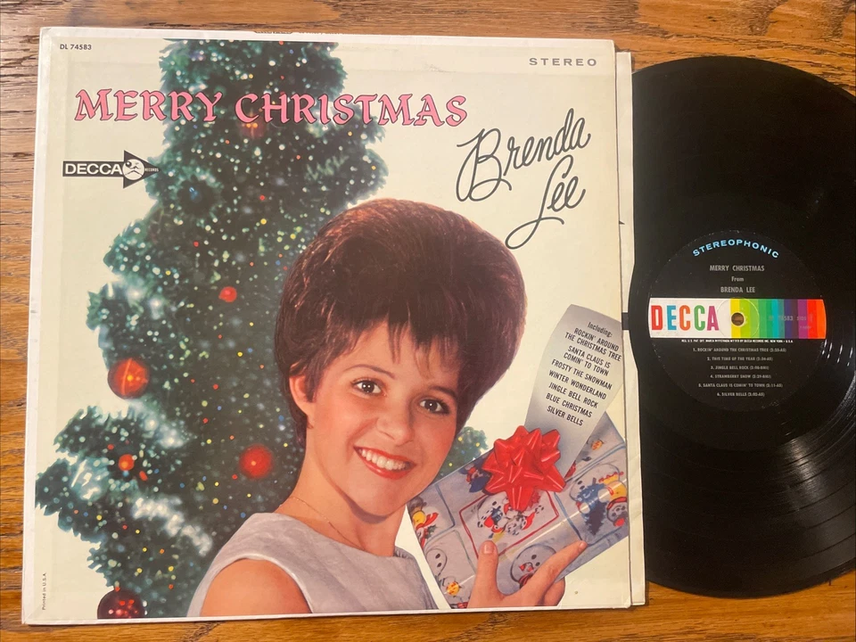 Brenda Lee Merry Christmas LP Decca Stereo Rockin’ Around The X-Mas Tree VG-/M- - Image 1 of 4
