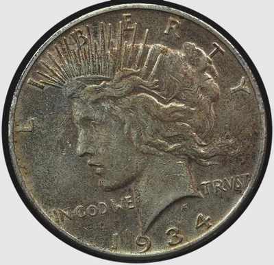 1934-S Peace Dollar XF - Image 1 of 3