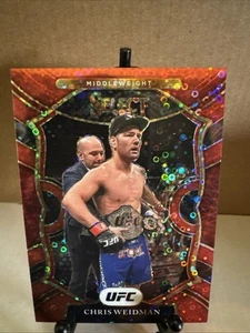 2021 UFC Panini Select Concourse Red Disco Prizm Chris Weidman #78 UFC /199 - Picture 1 of 2