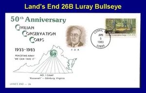 Land's End 2037 26B Civilian Conservation Corps Luray VA Circle CXL 26B - Bild 1 von 1