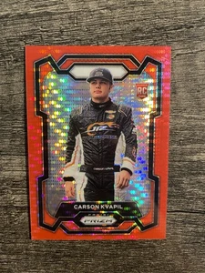 2024 Panini Prizm Racing Carson Kvapil Rookie Red Pulsar Prizm /199 #85 NASCAR - Bild 1 von 2