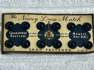Newey Dress Match Snap Fastener (Presidential Blue) Size 00 Made England 6 Avail - Picture 1 of 3