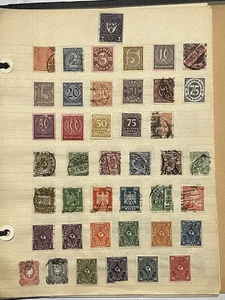 Deutschland Deutsches Reich Briefmarken Vintage gebraucht und postfrisch Briefmarken Reichspost - Bild 1 von 9