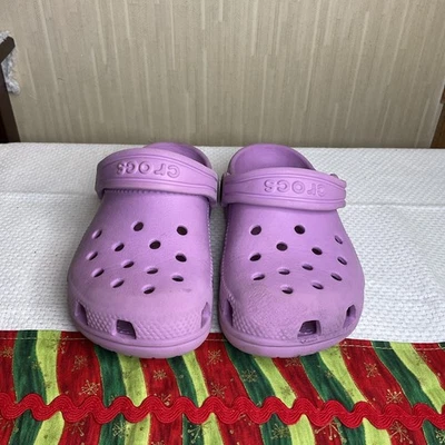 Zuecos Crocs Niños Niñas Morado Talla 10c Foto 1 de 4
