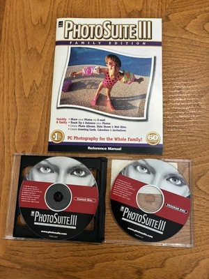 MGI Photo Suite III PC 2 CD-ROM Software Reference Manual Family Edition EUC - Image 1 of 4