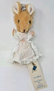 Vintage Eden Toys Beatrix Potter Plush Lady Mouse 1972 10" Stuffed Animal NWT - Picture 1 of 9