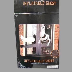 HALLOWEEN AUFBLASBARER GEIST, WIRD AN FENSTER ODER WAND BEFESTIGT - Bild 1 von 8