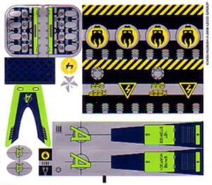LEGO 8633 - AGENTS - Speedboat Rescue STICKER SHEET - Picture 1 of 1
