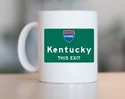 Kentucky Prezent Kubek Kentucky Prezent domowy Kentucky State Highway Sign Kubek