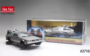 Sunstar 1/18 DeLorean DMC-12 modellino auto pressofuso Ritorno al futuro II auto ruote pieghevoli - Foto 1 di 8