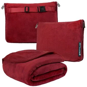 Travel Blanket Pillow Soft Airplane Blanket 2-in-1 Combo Set Plane Blanket Co... - Picture 1 of 8