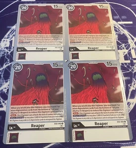 x4 Reaper EX2-055 R Playset Digimon TCG Digital Hazard - Picture 1 of 1