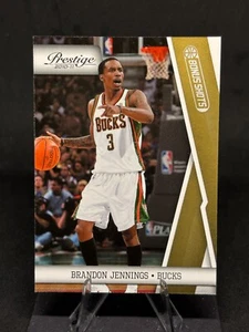 Brandon Jennings 2010-11 Prestige Bonus Shots Gold/249 #62 Milwaukee Bucks - Imagen 1 de 2