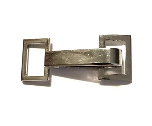 1pcs Silver Chrome Rectangle Quick Release Cloak Clasp Suits 20mm Strap - Picture 1 of 6