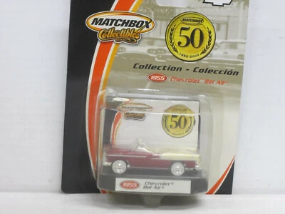 Chevrolet Bel Air Cabrio 1955 in rotmetallic, OVP, Matchbox 50 Jahre, ca.1:64 - Bild 1 von 4