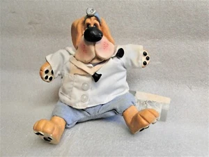 RUSS Dr. Will B Better DOG DOCTOR DOLL Soft Body Resin Head Paws 5.5" w/Tags - Picture 1 of 8