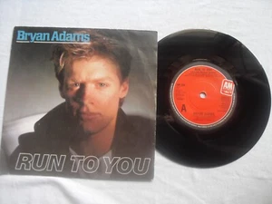 BRYAN ADAMS RUN TO YOU (Remix) A&M RECORDS UK 7" VINYL SINGLE in PICTURE SLEEVE - Picture 1 of 2
