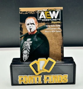 2021 Upper Deck AEW 1st Edition Magazine GOLD Parallel STING #81 - Picture 1 of 3