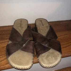 NATURALIZER Leder Rivalry Criss Cross Sandalen Größe 10 Damen Pantoletten ❤️tb143 - Bild 1 von 6