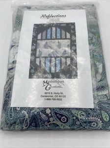 Reflections Quilt Kit Kari Nichols Fabric for Top &Binding 56.5x77.5 Peacocks - Picture 1 of 4