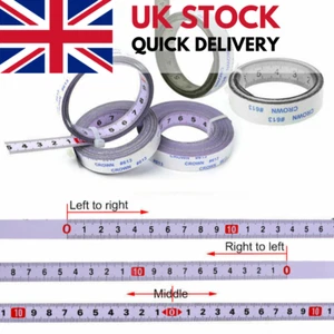 Tape Measure Self Adhesive Metric Ruler Scale Sticker Miter Track Guide Stop UK - Picture 1 of 14