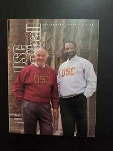 1993 Spieltagsprogramm USC TROJANER vs HOUSTON JOHN ROBINSON MIKE GARRETT - Bild 1 von 7