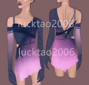 customized new style Figure skating Ice Skating Dress Gymnastics Costume 88161 - Picture 1 of 7
