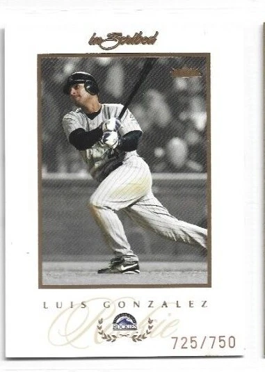 Luis Gonzalez 2004 Fleer inScribed #87 - #725/750 - Colorado Rockies  - Image 1 of 2