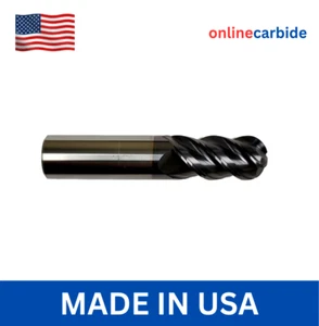 1/2" 4 FLÖTE VARIABLE HELIX KUGEL NASE HARTMETALL SCHAFTFRÄSER - TiALN BESCHICHTET - Bild 1 von 1