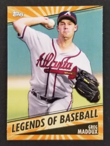 Greg Maddux 2021 Topps Legends Baseball Card #9 (NM) - Foto 1 di 2