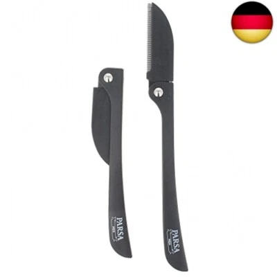 PARSA Men Haar- und Bartmesser, 2er Set klappbarer Rasierer aus japanischem