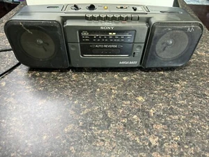 Sony CFS-209 Stereo Boom Box Tape Player Read Description - Picture 1 of 2