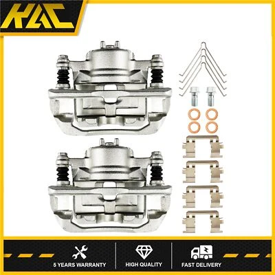 2x Front Disc Brake Caliper For Honda Fit 2009-2019 Civic 12-15 CR-Z Acura ILX - Image 1 of 4