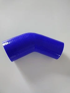 3Ply 45 Degree 2''-2.25'' Elbow 51mm to 57mm Turbo Silicone Coupler Pipe Hose - Picture 1 of 6
