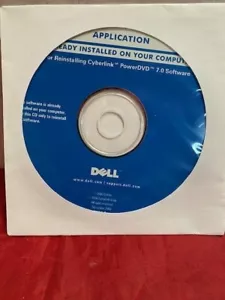 DELL Drivers and Utilities DVD for Reinstalling Cyberlink PowerDVD 7.0 Software - Picture 1 of 1