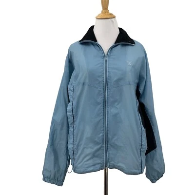 复古 Wilson 风衣夹克女式 M 中号防水热身拉链 — 第 1/4 张图片