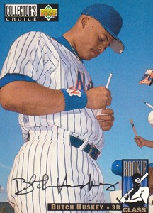 1994 Collector's Choice Baseball Silver Signatures #10 Butch Huskey