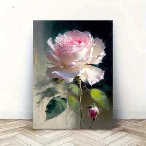 Elegant Floral Painting Wall Art  Canvas Unframed/Framed - Picture 1 of 7