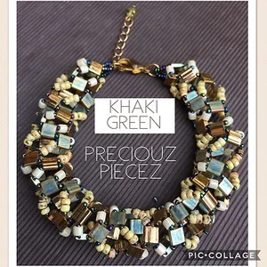Beading Kit - Chunky Bracelet with Tila Beads & Seed Beads - Picture 1 of 3